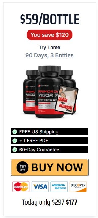 Buy Primordial Vigor X 3 Bottles - Save More on Best Seller